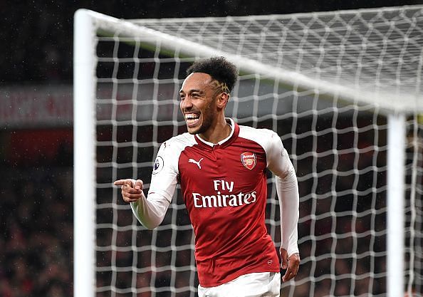 Aubameyang is currently one of the Premier League's top goalscorers this season